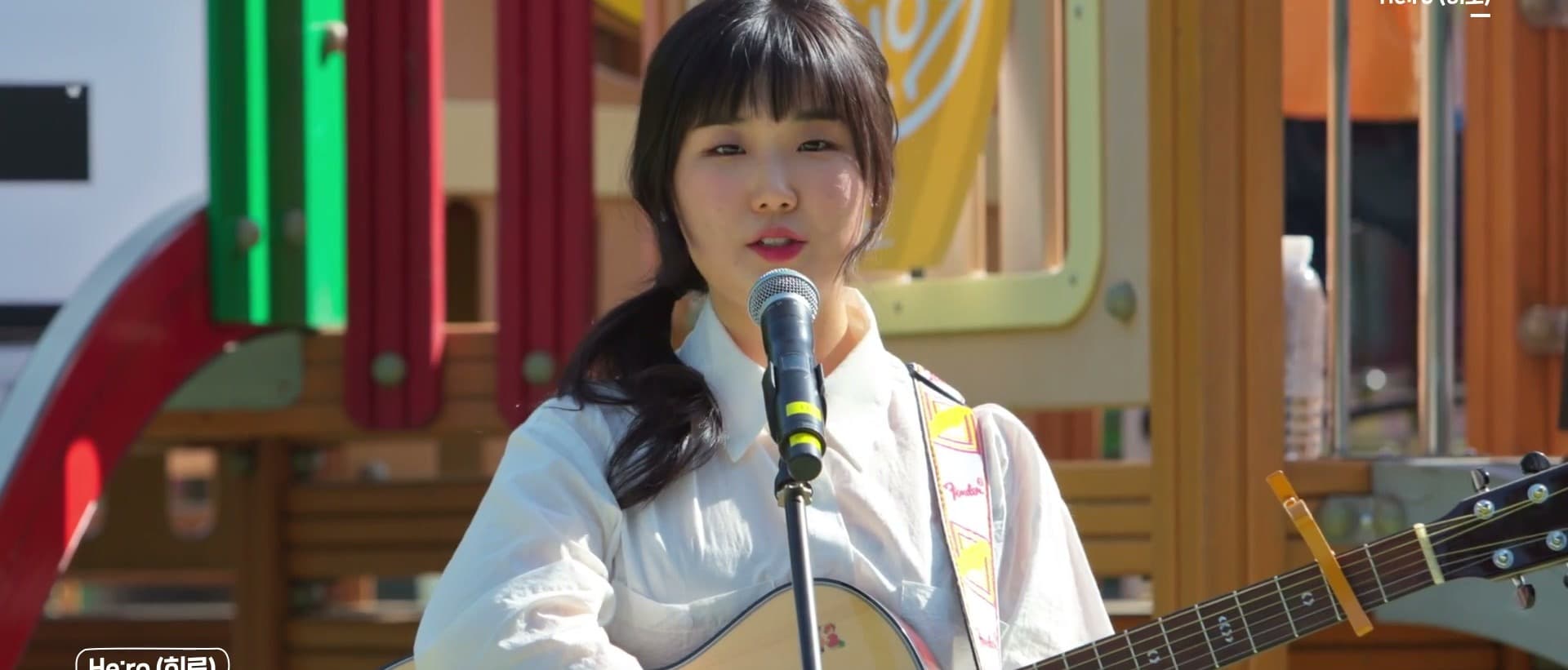 달이 예뻐서 전화를 걸었던 날의 노래, He:ro가 해적선 놀이터의 마지막 무대에서 부른 세 곡