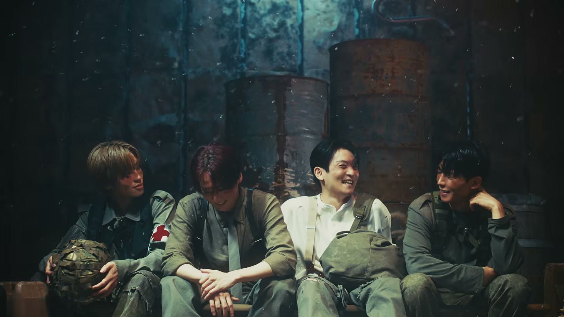 The drums step back for 'Feel the bass line', and the bass hides in the last chorus: TEEN TOP's 'DON'T STOP'